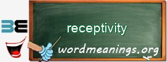 WordMeaning blackboard for receptivity